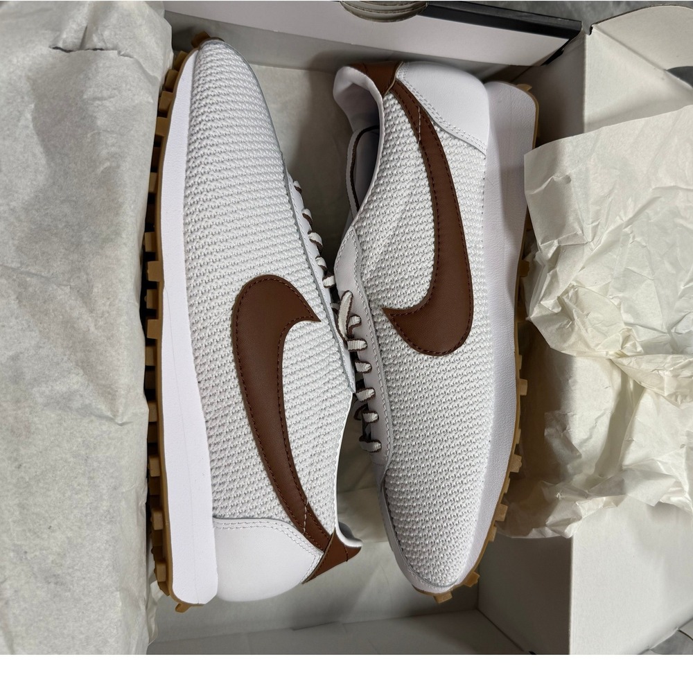 NIB‎ Nike LD-1000 SE White Fauna Brown Gum Waffle Sneakers Mens 8/Womens 9.5 Y2K